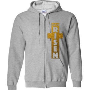 Easter He Is Risen Christian Graphic Faith Full Zip Hoodie