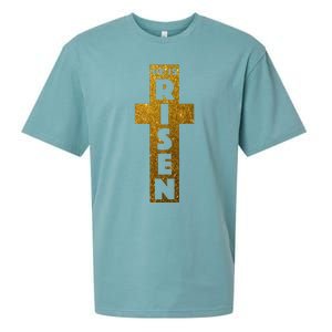 Easter He Is Risen Christian Graphic Faith Sueded Cloud Jersey T-Shirt