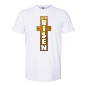 Easter He Is Risen Christian Graphic Faith Softstyle CVC T-Shirt