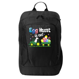 Egg Hunt Is On Tractor Funny Easter Bunny Boy City Backpack