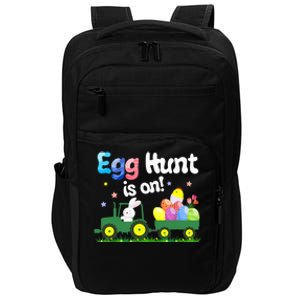 Egg Hunt Is On Tractor Funny Easter Bunny Boy Impact Tech Backpack