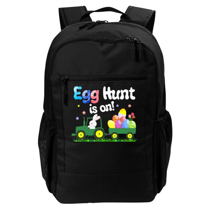 Egg Hunt Is On Tractor Funny Easter Bunny Boy Daily Commute Backpack