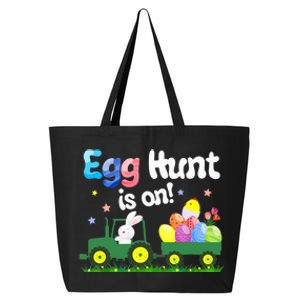 Egg Hunt Is On Tractor Funny Easter Bunny Boy 25L Jumbo Tote