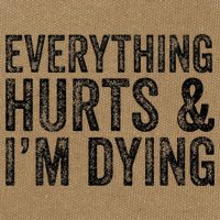 Everything Hurts & Im Dying Workout Exercise Fitness Cotton Canvas Backpack