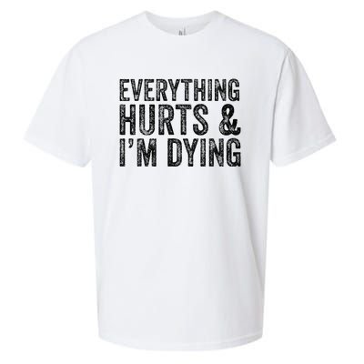 Everything Hurts & Im Dying Workout Exercise Fitness Sueded Cloud Jersey T-Shirt