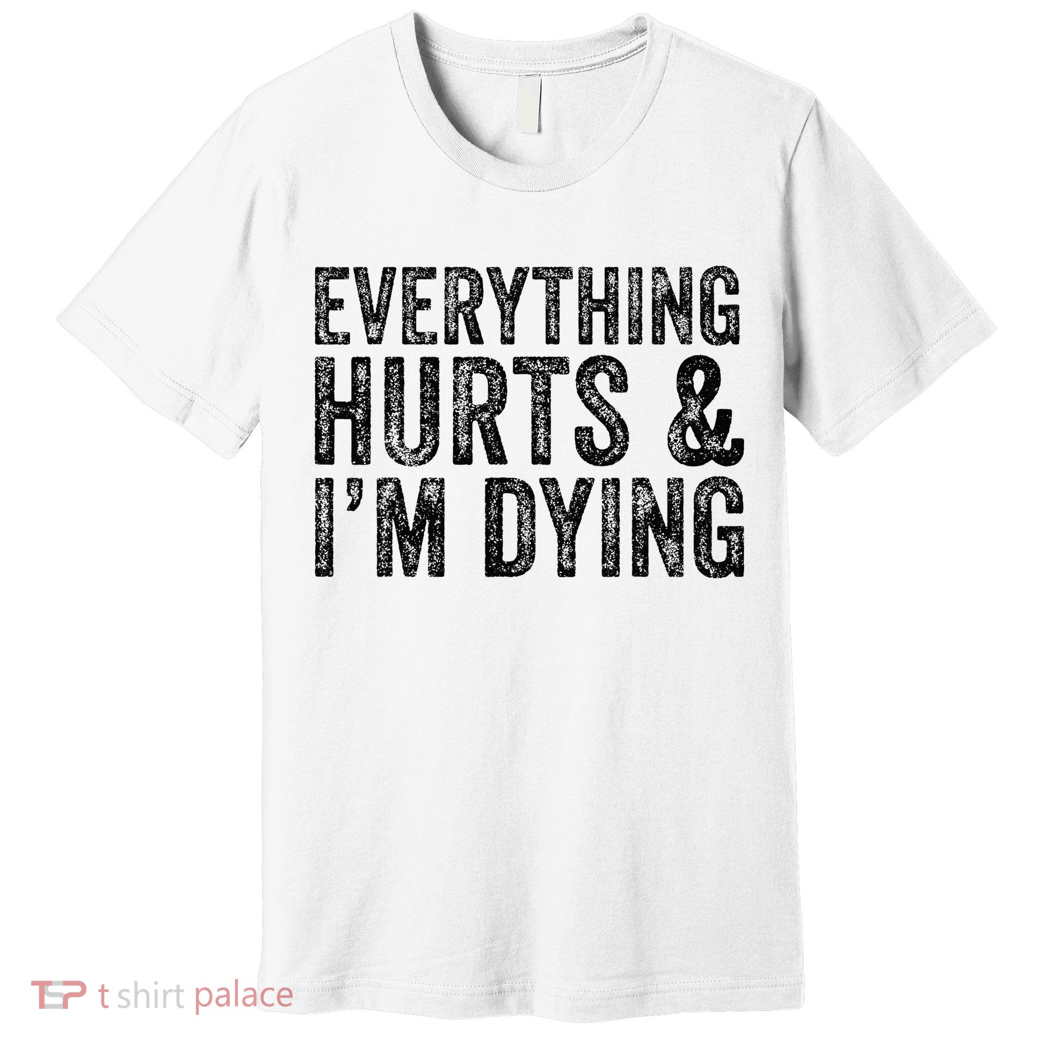 Everything Hurts & Im Dying Workout Exercise Fitness Premium T-Shirt