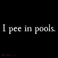 Embarrassing Humor I Pee In Pools Sarcastic Swimming 16 in Basic Backpack
