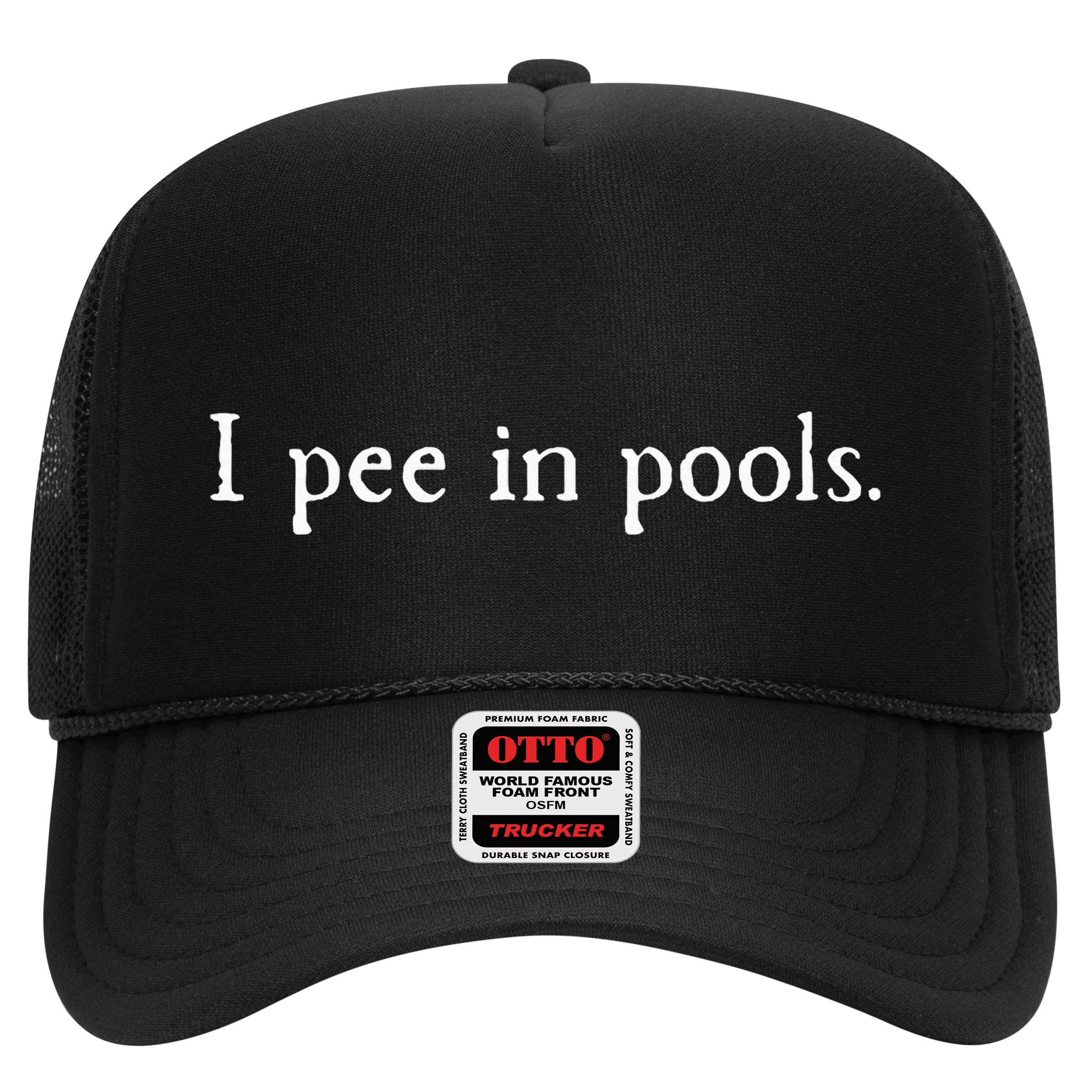 Embarrassing Humor I Pee In Pools Sarcastic Swimming Hat
