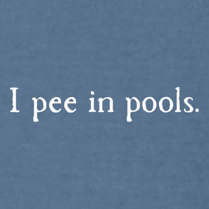 Embarrassing Humor I Pee In Pools Sarcastic Swimming Garment-Dyed Sweatshirt