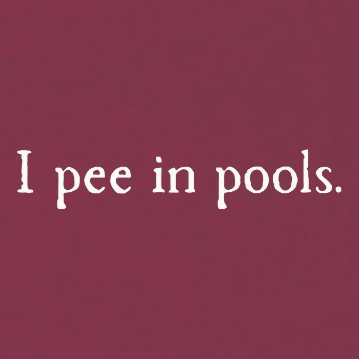 Embarrassing Humor I Pee In Pools Sarcastic Swimming 16oz Travel Tumbler