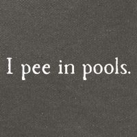 Embarrassing Humor I Pee In Pools Sarcastic Swimming Cotton Canvas Backpack