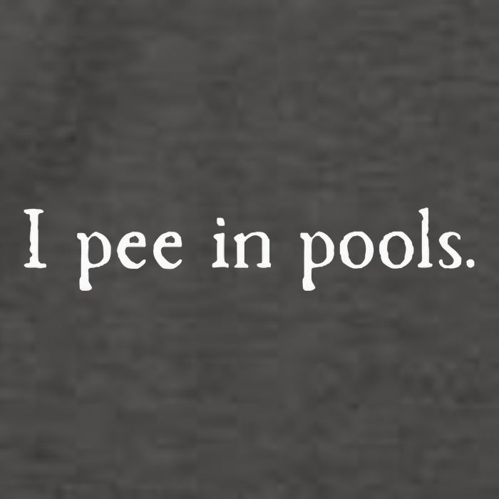 Embarrassing Humor I Pee In Pools Sarcastic Swimming Vector Backpack