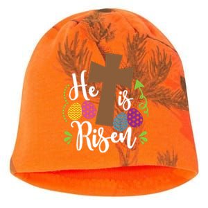 Easter He Is Risen Cross Kati - Camo Knit Beanie