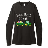 Egg Hunt Is On Tractor Easter Bunny rabbit Womens CVC Long Sleeve Shirt