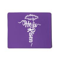 Easter He Is Risen Jesus Crown Of Thorns Cross Mousepad