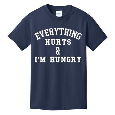 Everything Hurts Im Hungry Running Marathon Runner Kids T-Shirt