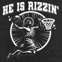 Easter He Is Rizzin Jesus Basketball Adult Drive Performance Visor