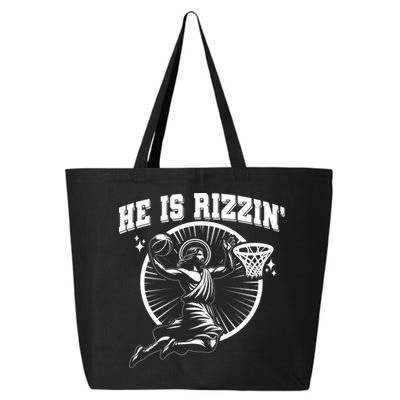 Easter He Is Rizzin Jesus Basketball 25L Jumbo Tote