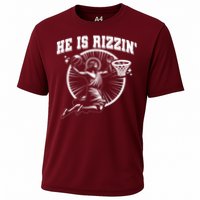 Easter He Is Rizzin Jesus Basketball Performance Shirt