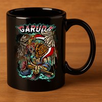 Eagle Holding Knife 11oz C Handle Ceramic Mug