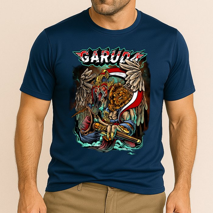 Eagle Holding Knife Cooling Performance Crew T-Shirt