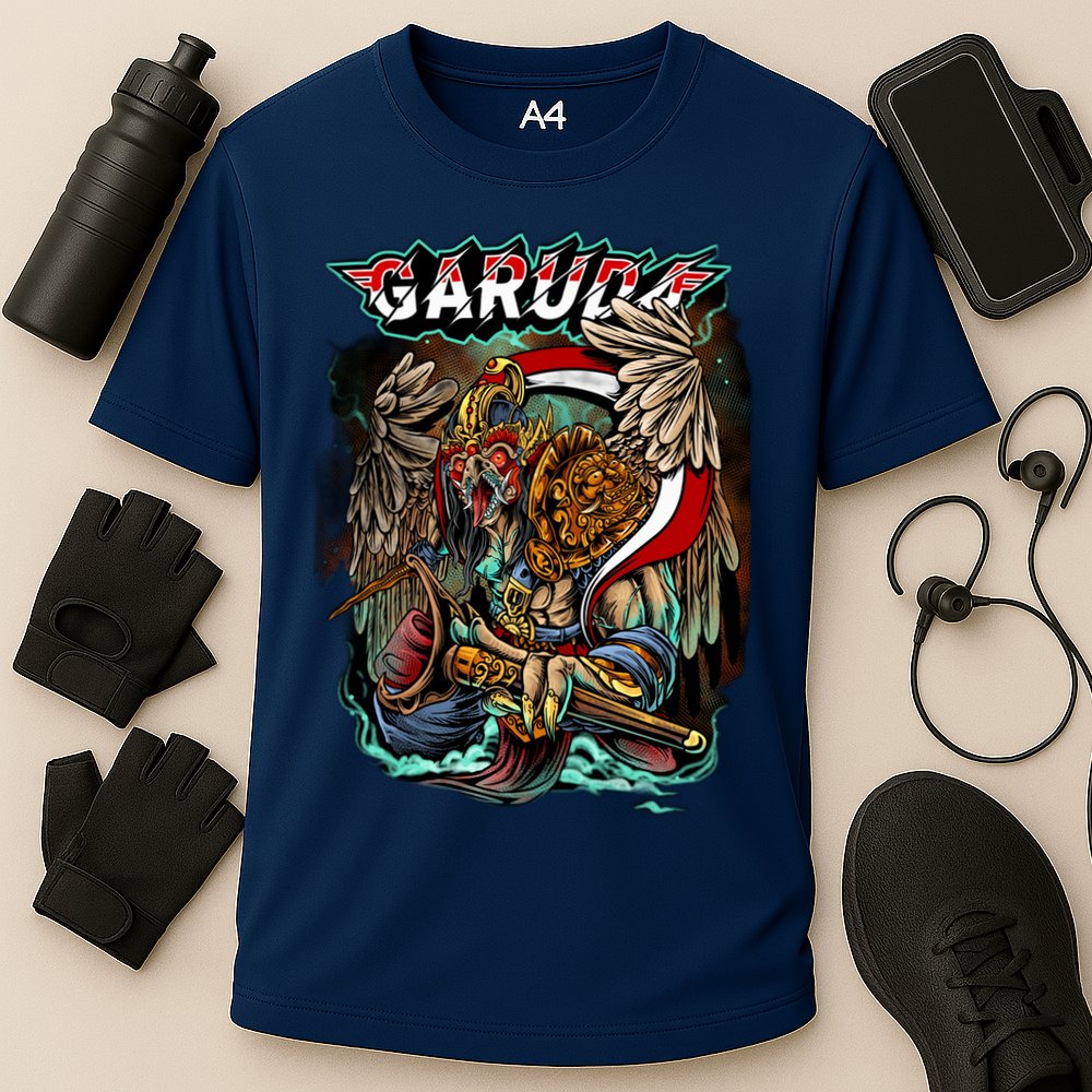 Eagle Holding Knife Cooling Performance Crew T-Shirt