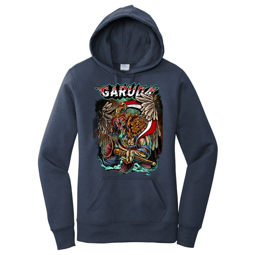 Eagle Holding Knife Women's Pullover Hoodie