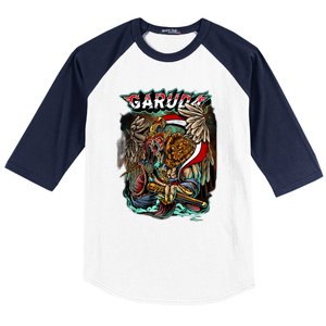 Eagle Holding Knife Baseball Sleeve Shirt