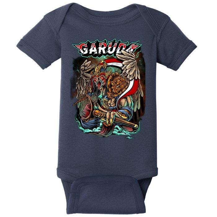 Eagle Holding Knife Baby Bodysuit