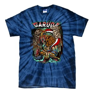 Eagle Holding Knife Tie-Dye T-Shirt