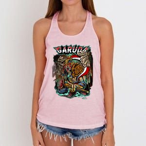 Eagle Holding Knife Women's Knotted Racerback Tank