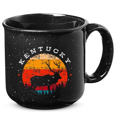 Elk Hunting Kentucky Souvenir Hunting Deer 15oz Campfire Ceramic Mug