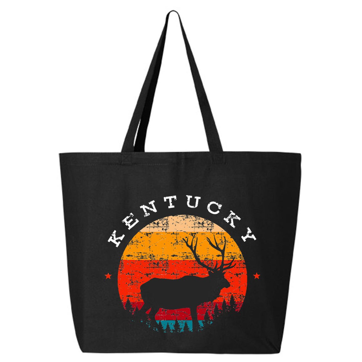 Elk Hunting Kentucky Souvenir Hunting Deer 25L Jumbo Tote