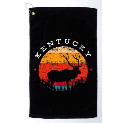 Elk Hunting Kentucky Souvenir Hunting Deer Golf Towel