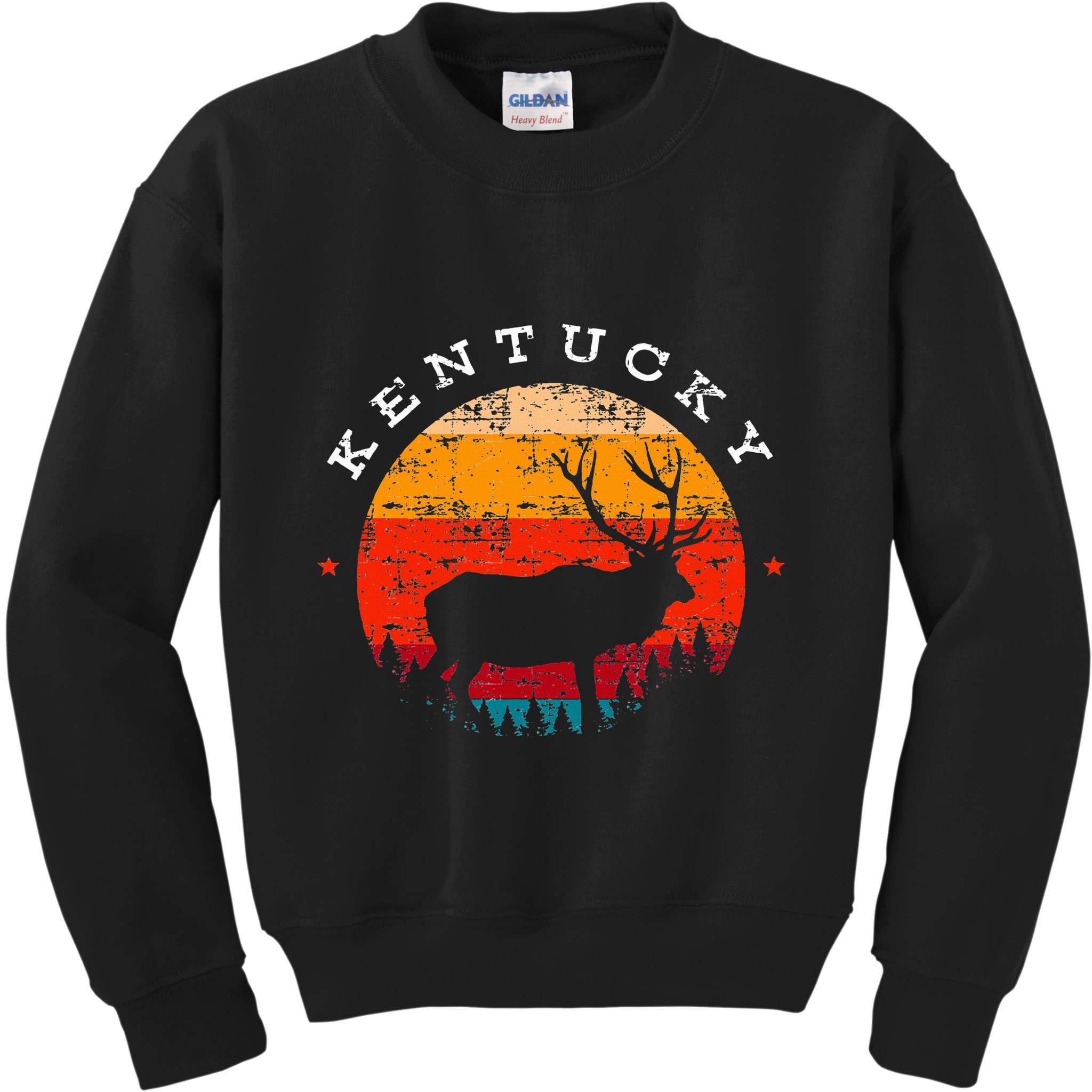 Elk Hunting Kentucky Souvenir Hunting Deer Kids Sweatshirt