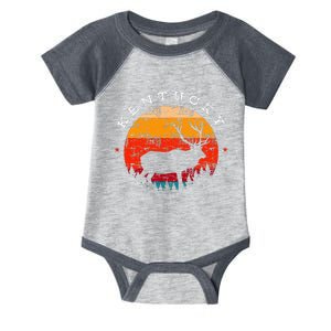 Elk Hunting Kentucky Souvenir Hunting Deer Infant Baby Jersey Bodysuit