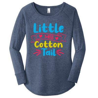 Egg Hunting Little Miss Cotton Tail Easter Cool Gift Women's Perfect Tri Tunic Long Sleeve Shirt