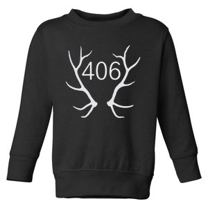 Elk Hunting Montana 406 Apparel Toddler Sweatshirt