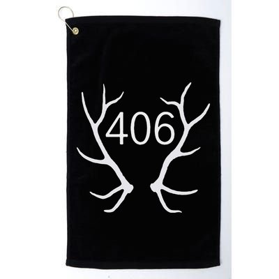 Elk Hunting Montana 406 Apparel Golf Towel