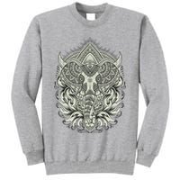 Elephant Head Mandala Tall Sweatshirt