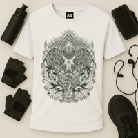 Elephant Head Mandala Cooling Performance Crew T-Shirt
