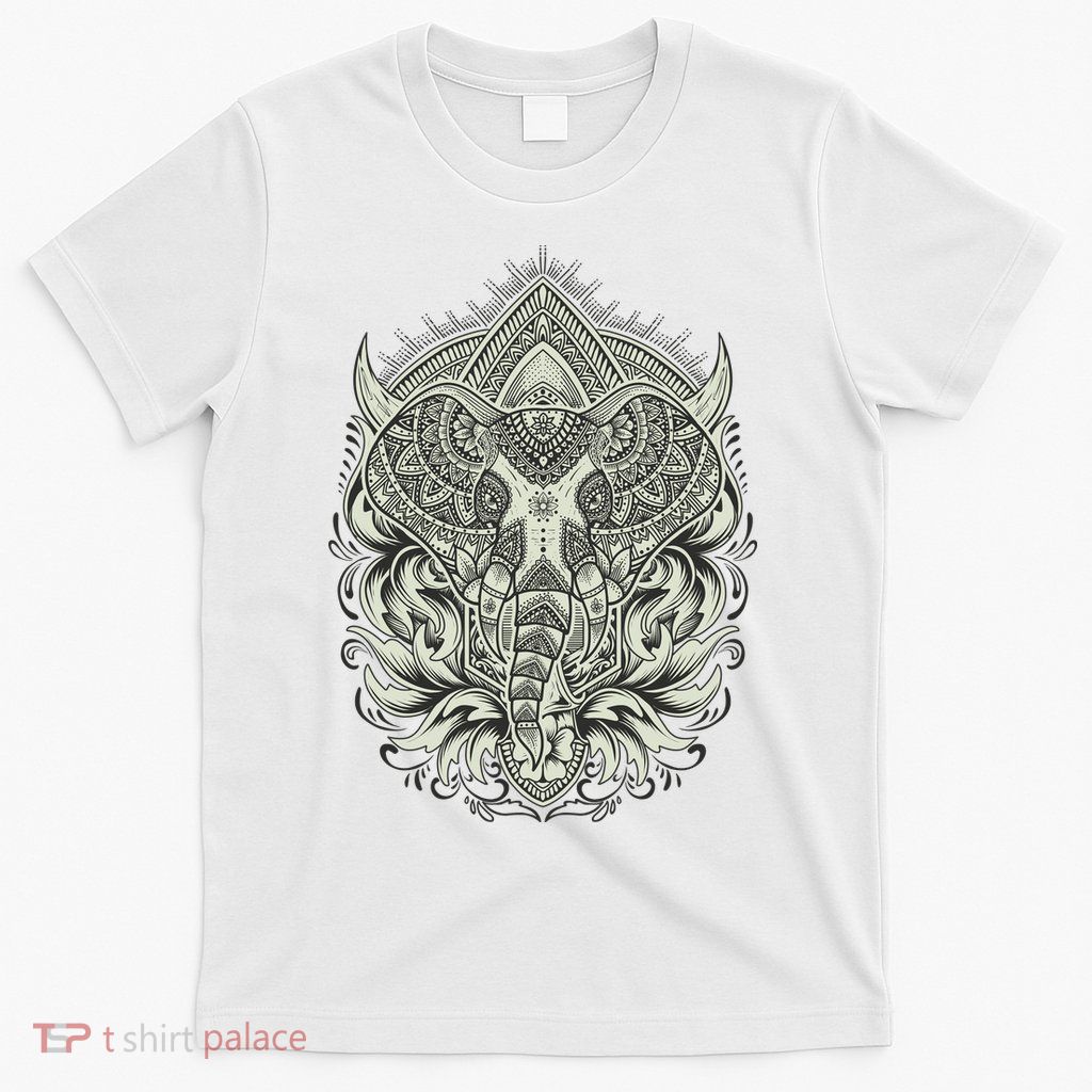 Elephant Head Mandala T-Shirt