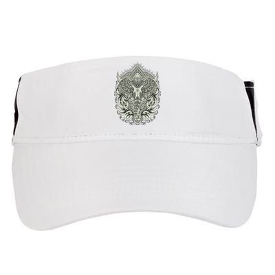 Elephant Head Mandala Adult Drive Performance Visor