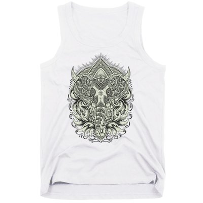 Elephant Head Mandala Tank Top