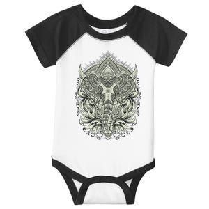 Elephant Head Mandala Infant Baby Jersey Bodysuit