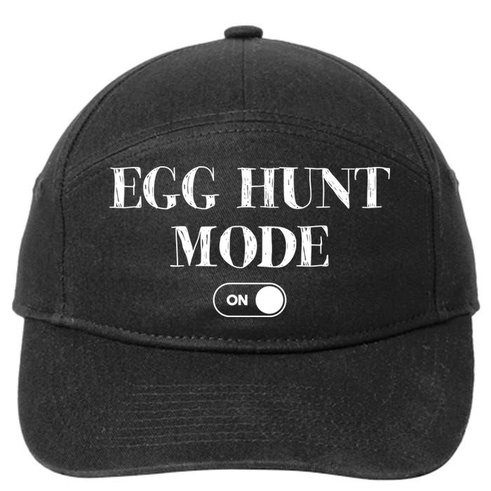 Egg Hunt Mode On Funny Easter 7-Panel Snapback Hat