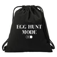 Egg Hunt Mode On Funny Easter Drawstring Bag
