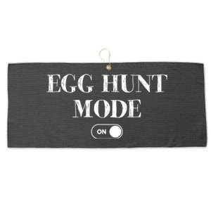 Egg Hunt Mode On Funny Easter Large Microfiber Waffle Golf Towel