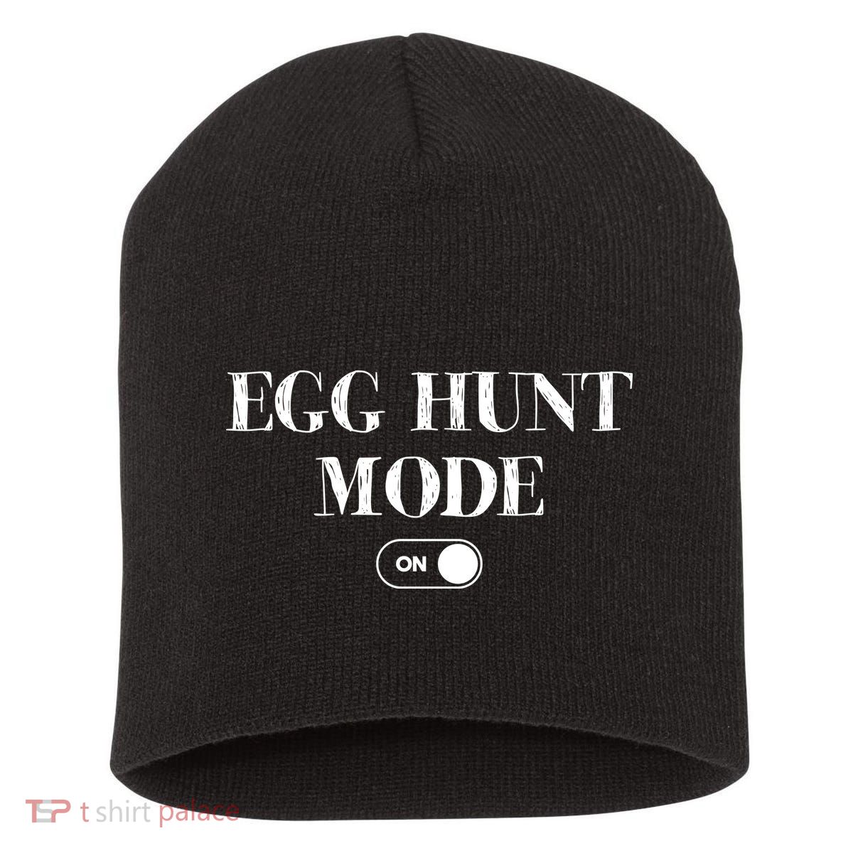 Egg Hunt Mode On Funny Easter Short Acrylic Beanie