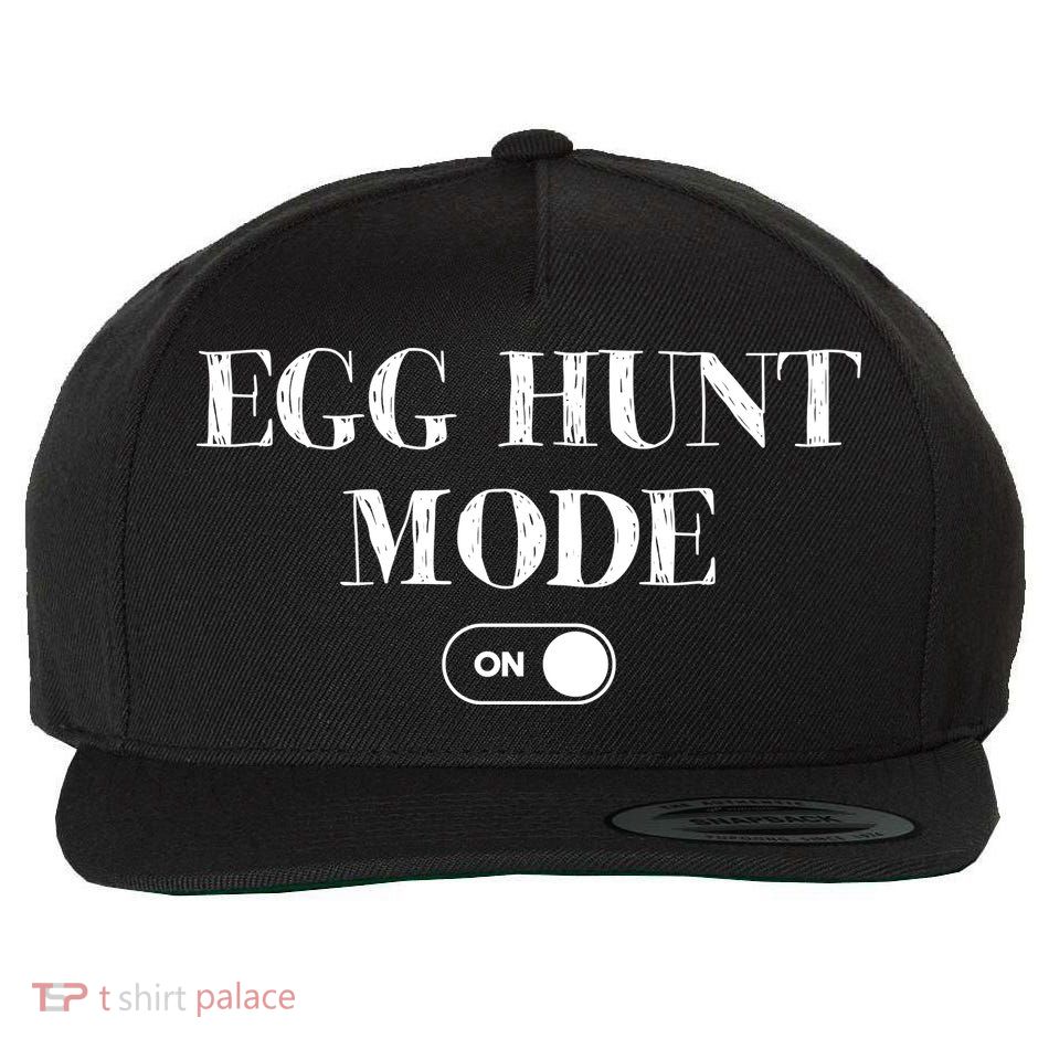 Egg Hunt Mode On Funny Easter Wool Snapback Cap